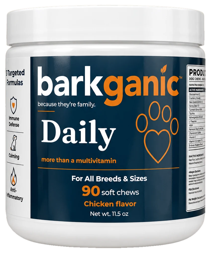 Barkganic Daily, 90 chicken flavor soft chews